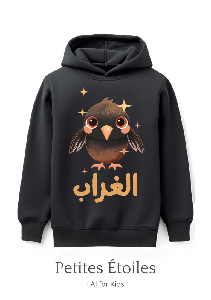 Sweat à capuche Le Corbeau