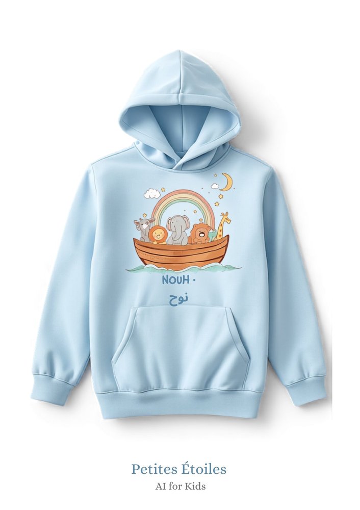 Sweat à capuche Nouh عليه السلام — Enfant