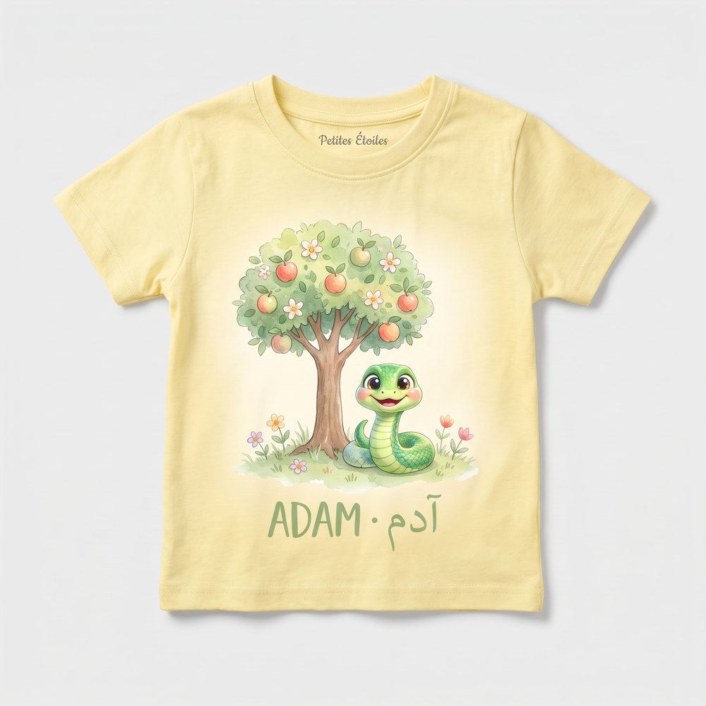 T-shirt Adam — Salam le serpent vert